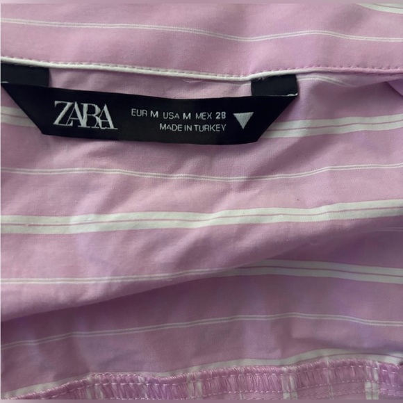 ZARA BUNDLE Pink Striped Shirt and ZARA Sky Blue Striped Shirt. - Picture 8 of 9